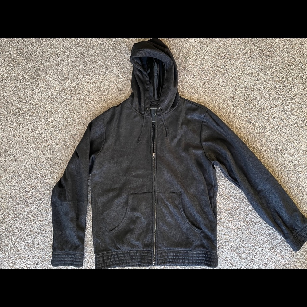 Obey Black Zip Up Sweater
